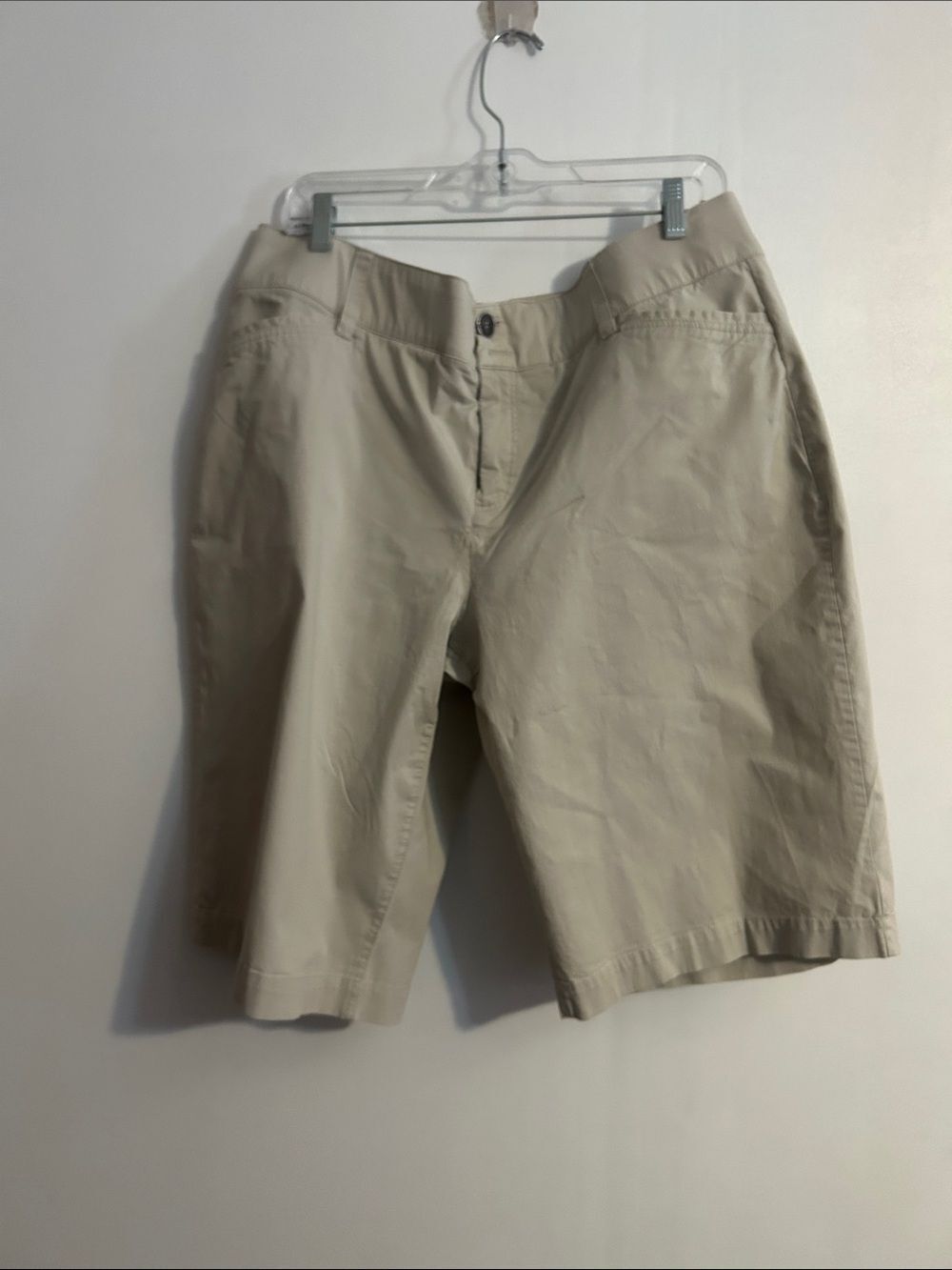 CJ Banks Women’s Classic Khaki Bermuda Shorts